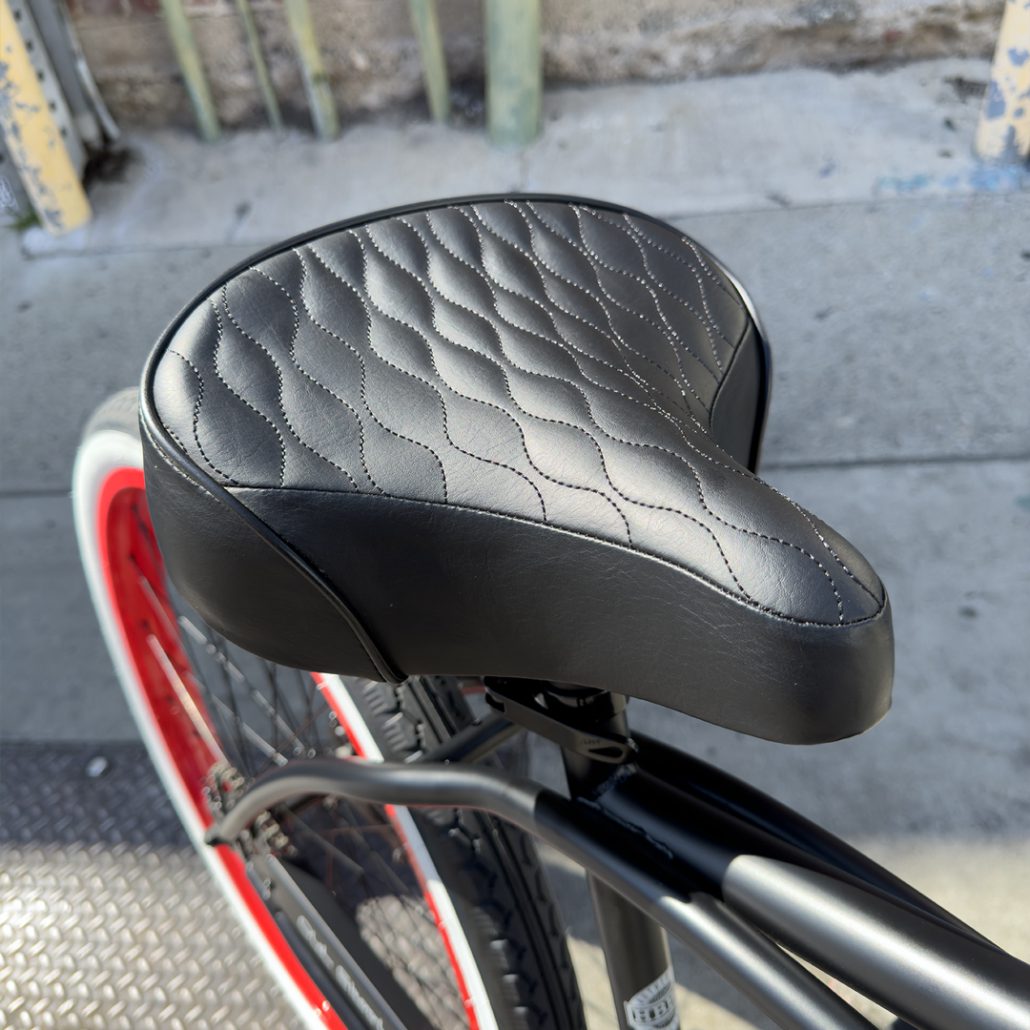 HBBC OLD SKOOL Men’s Beach Cruiser – FLAT BLACK/RED
