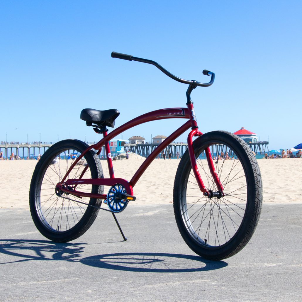 HBBC SKULLXBONES Men’s Beach Cruiser – OX BLOOD