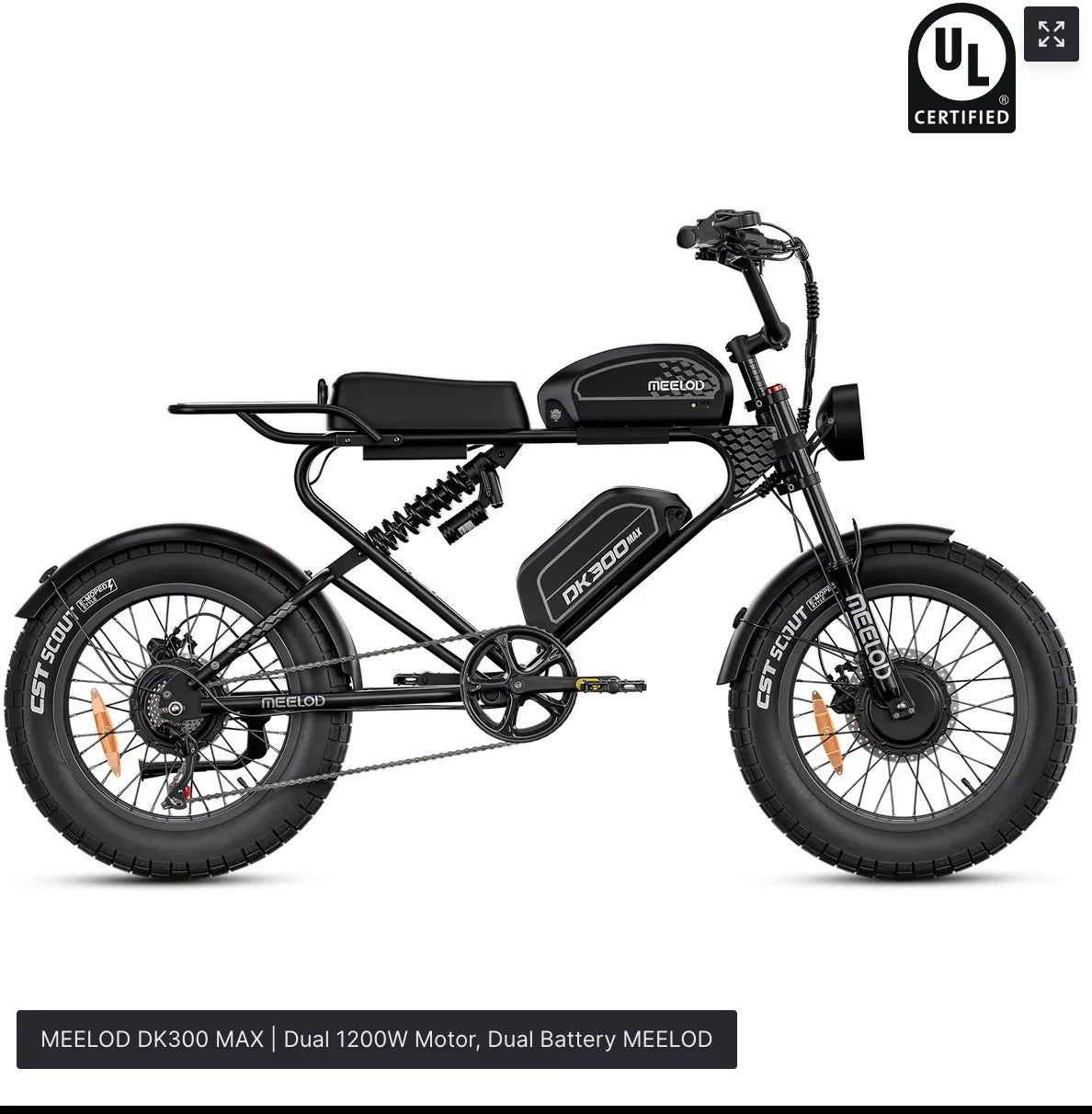 MEELOD DK300 MAX Moped-Style Fat Tire E-Bike