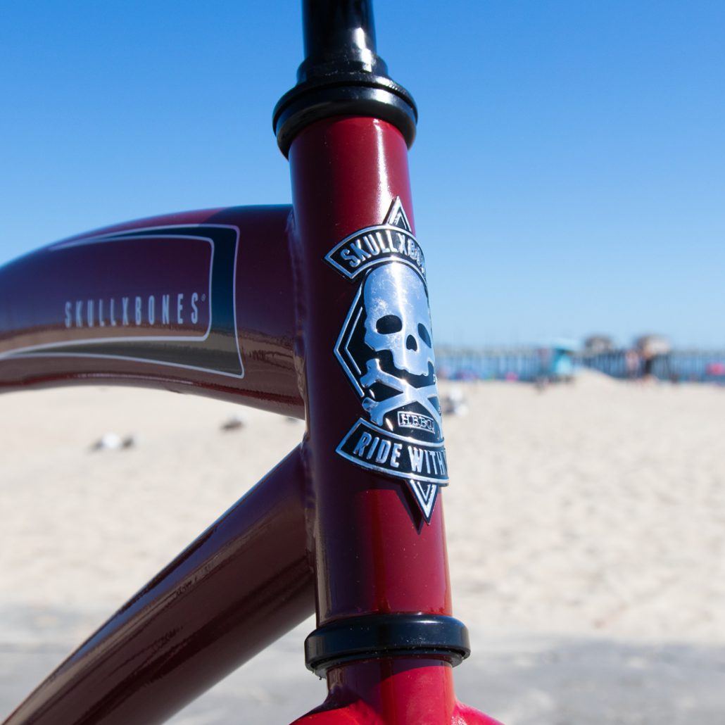 HBBC SKULLXBONES Men’s Beach Cruiser – OX BLOOD