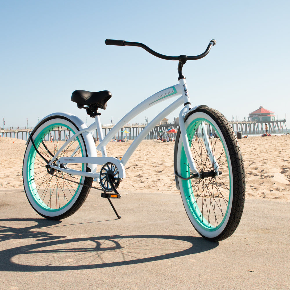 SKULLXBONES Women’s Beach Cruiser – ROVER WHITE/MINT